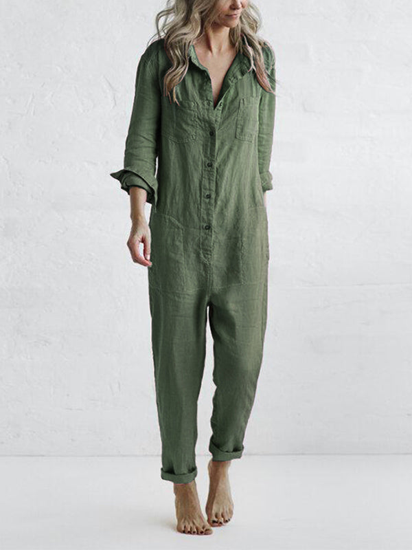 Annah - Jumpsuit med lång ärm