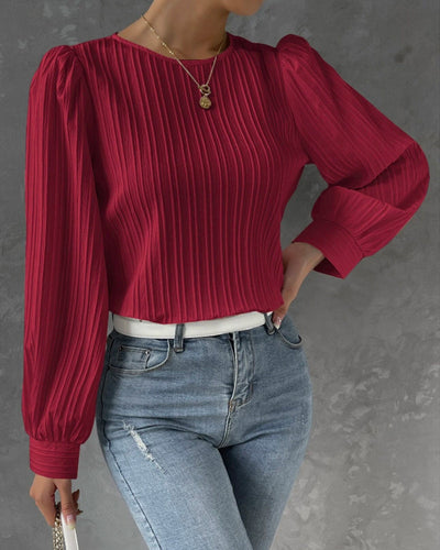 Roxanne™ | Förförisk Modeblus med Lanternärmad ärm