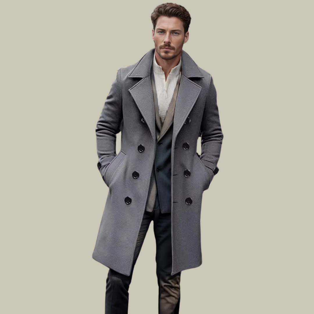 Giovanni | Italiensk Lång Kappa Av Massimo För Eleganta Stil