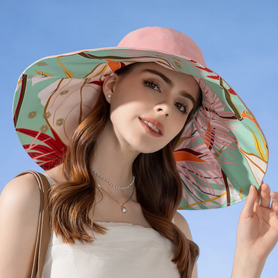 Gabriella™ |  Dubbelsidig Bredbrättad Elegant Solhatt