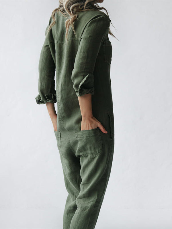 Annah - Jumpsuit med lång ärm