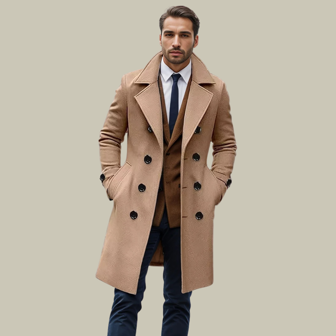 Giovanni | Italiensk Lång Kappa Av Massimo För Eleganta Stil