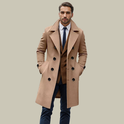 Giovanni | Italiensk Lång Kappa Av Massimo För Eleganta Stil
