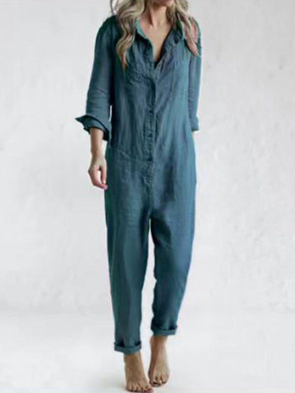 Annah - Jumpsuit med lång ärm