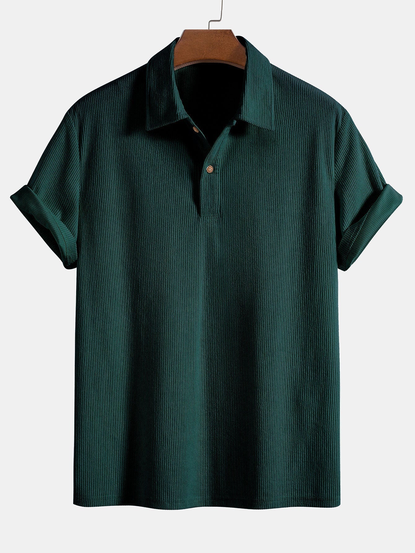 Short Sleeve Corduroy Polo Shirt & Corduroy Shorts