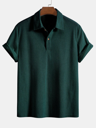 Short Sleeve Corduroy Polo Shirt & Corduroy Shorts