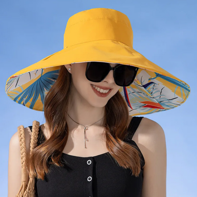 Gabriella™ |  Dubbelsidig Bredbrättad Elegant Solhatt