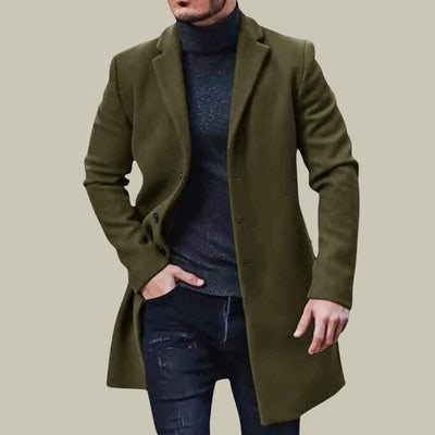 Sebastian | Herrar Klassisk Lång Kappa För Sofistikerad Stil