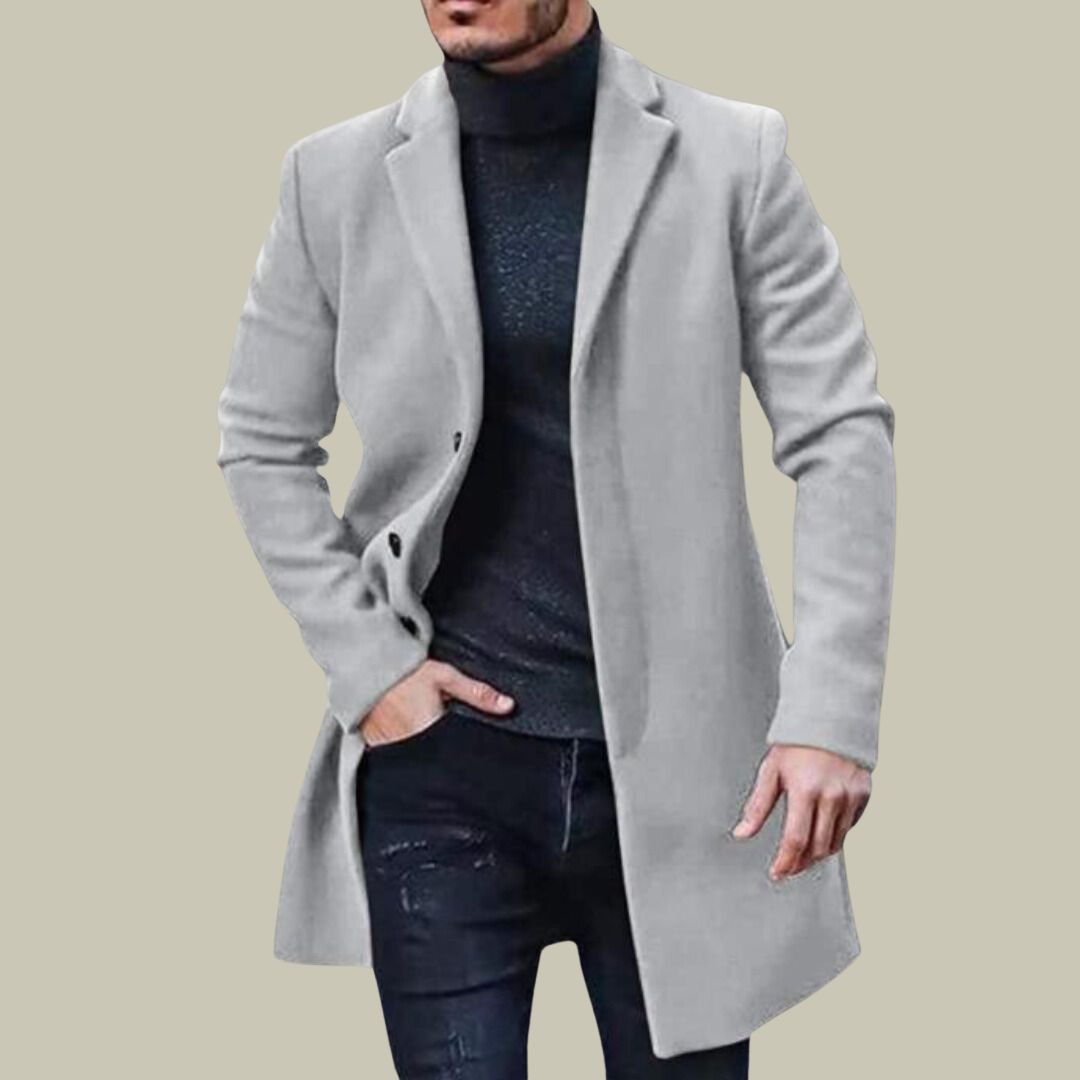 Sebastian | Herrar Klassisk Lång Kappa För Sofistikerad Stil