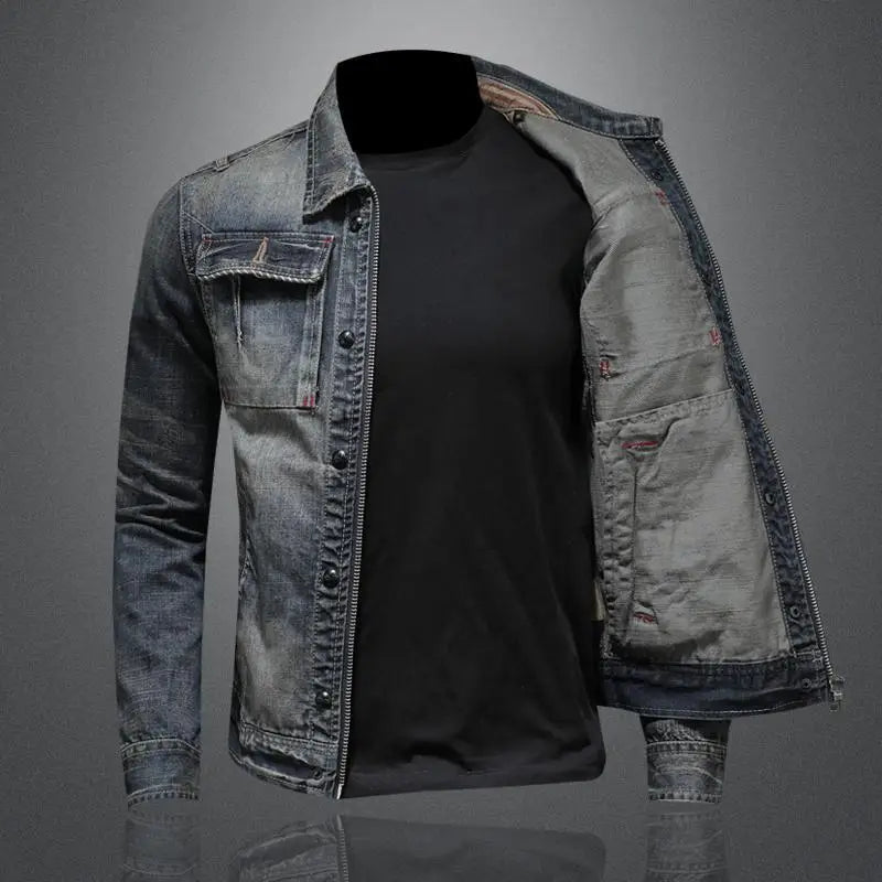 Antoine - Retro denimjacka för vintagestil
