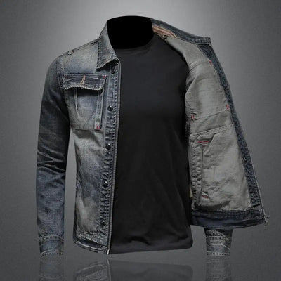 Antoine - Retro denimjacka för vintagestil