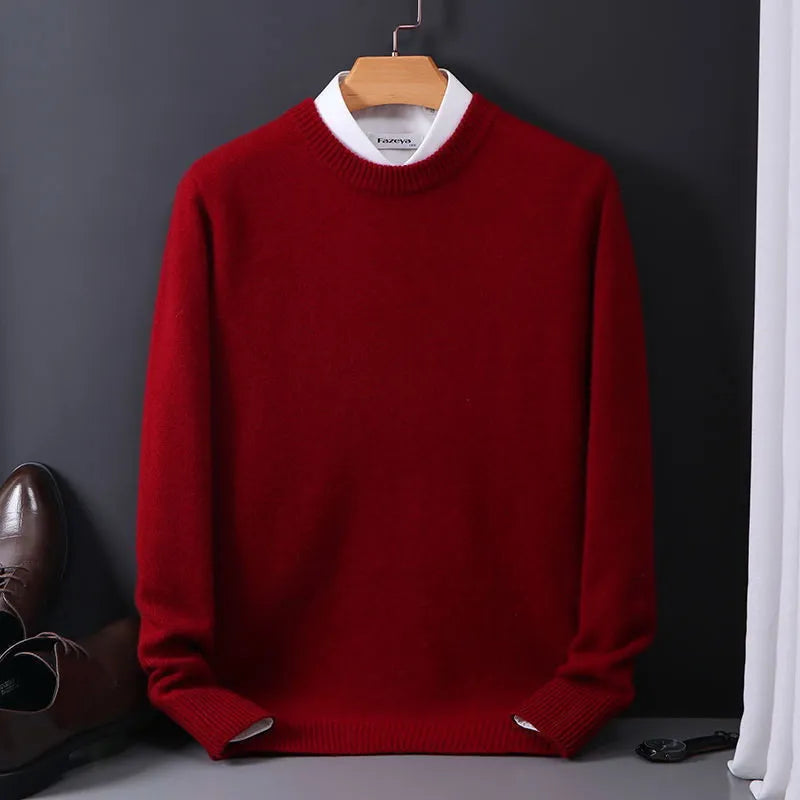 Thom | Klassisk Mjukt Stickad Crewneck Tröja