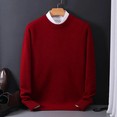 Thom | Klassisk Mjukt Stickad Crewneck Tröja