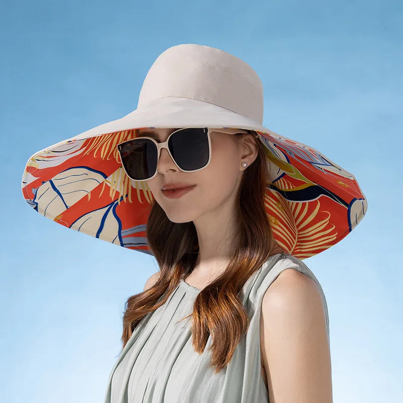 Gabriella™ |  Dubbelsidig Bredbrättad Elegant Solhatt