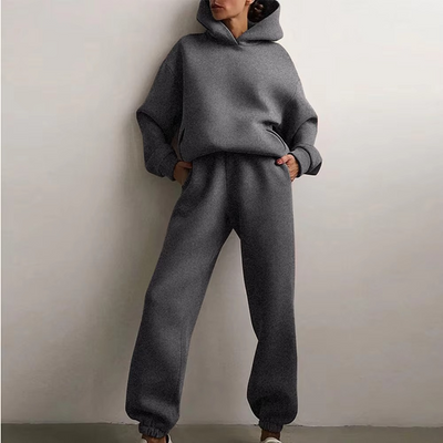 Casual Vintage Oversized Tränings- & Joggingdräkt För Damer | Perfekt för Vardagsbruk