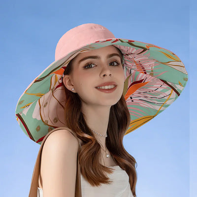 Gabriella™ |  Dubbelsidig Bredbrättad Elegant Solhatt