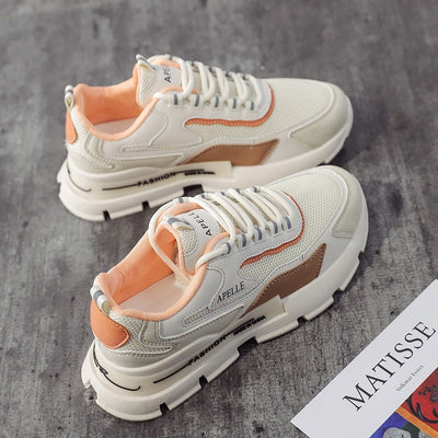 Rosemarie - Bekväma Avslappnade Chunky Sneakers