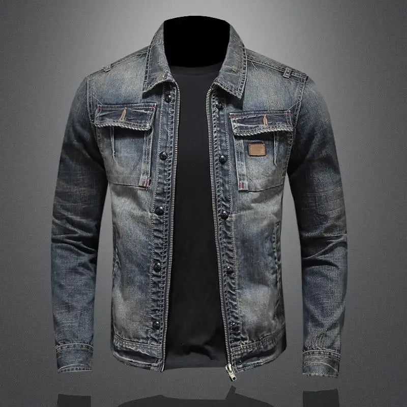 Antoine - Retro denimjacka för vintagestil