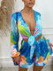 Fatima - Kvinnor Crop Top & Shorts Set