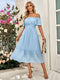 Elles - Kvinnor Off-Shoulder Klänning