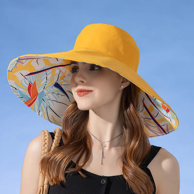 Gabriella™ |  Dubbelsidig Bredbrättad Elegant Solhatt