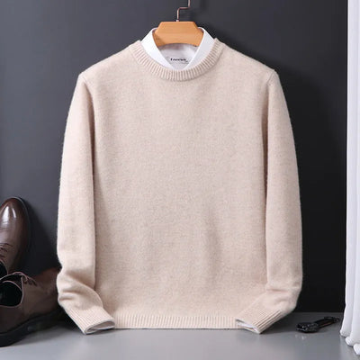 Thom | Klassisk Mjukt Stickad Crewneck Tröja