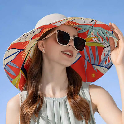 Gabriella™ |  Dubbelsidig Bredbrättad Elegant Solhatt