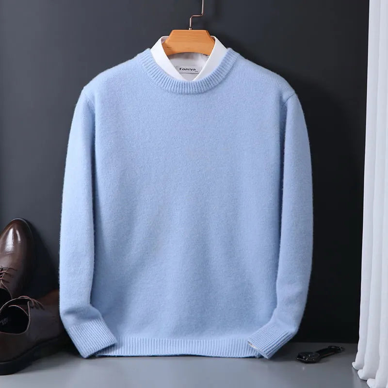 Thom | Klassisk Mjukt Stickad Crewneck Tröja