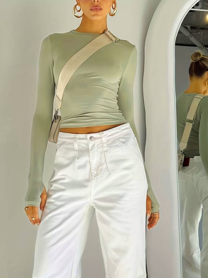 Långärmad basic topp