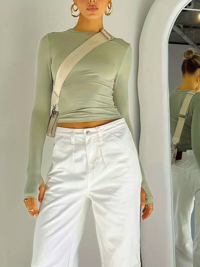 Långärmad basic topp