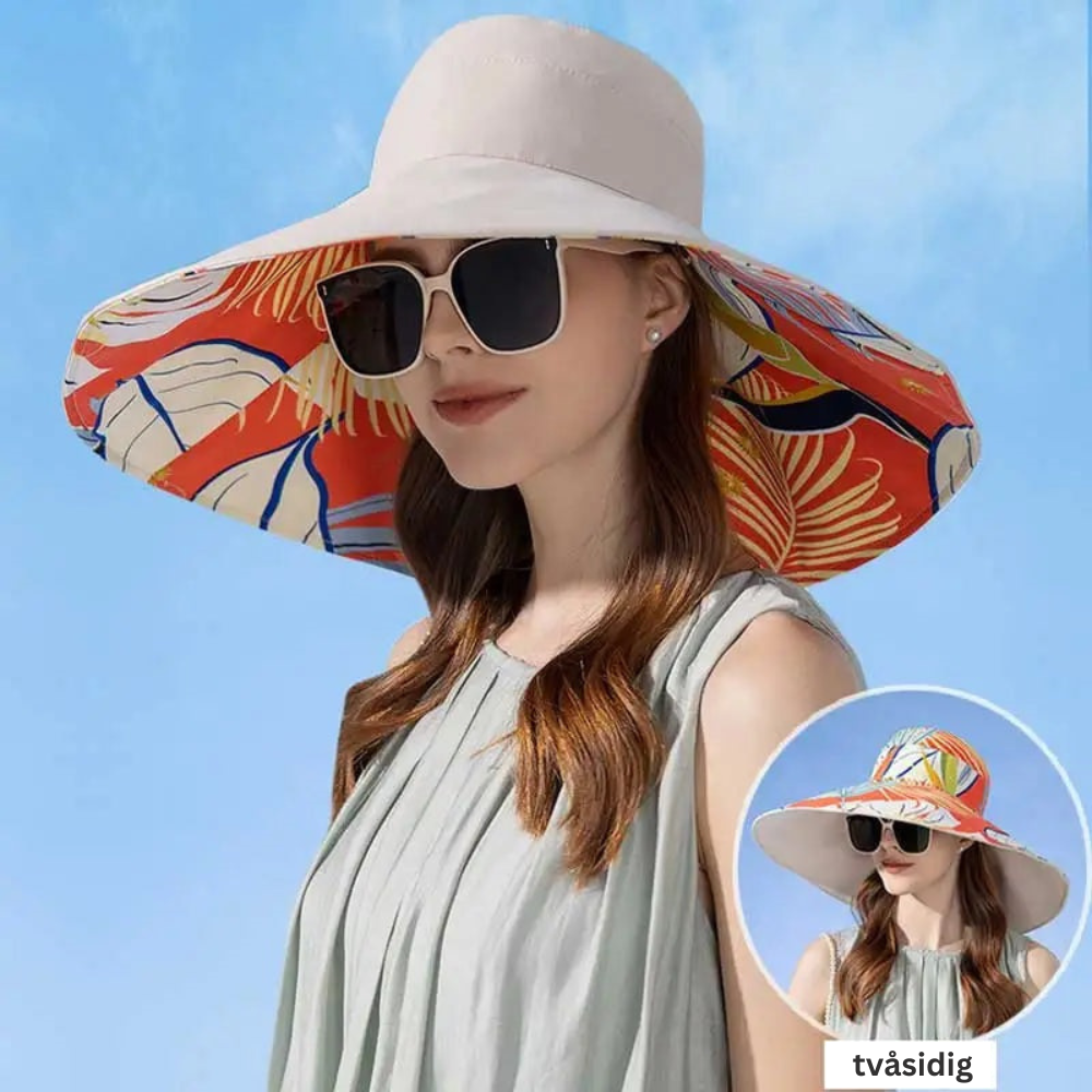 Gabriella™ |  Dubbelsidig Bredbrättad Elegant Solhatt