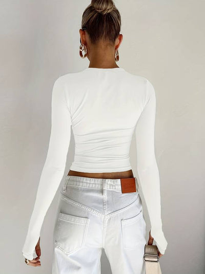 Långärmad basic topp