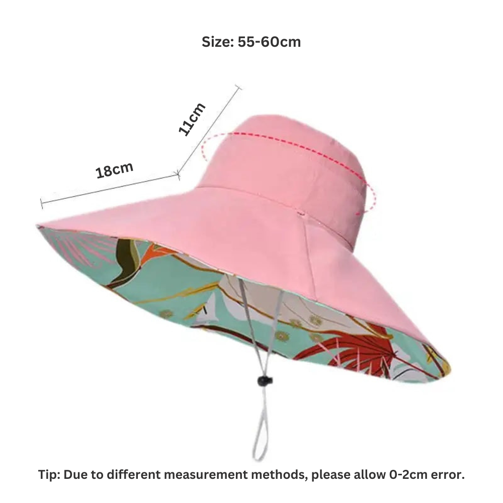Gabriella™ |  Dubbelsidig Bredbrättad Elegant Solhatt