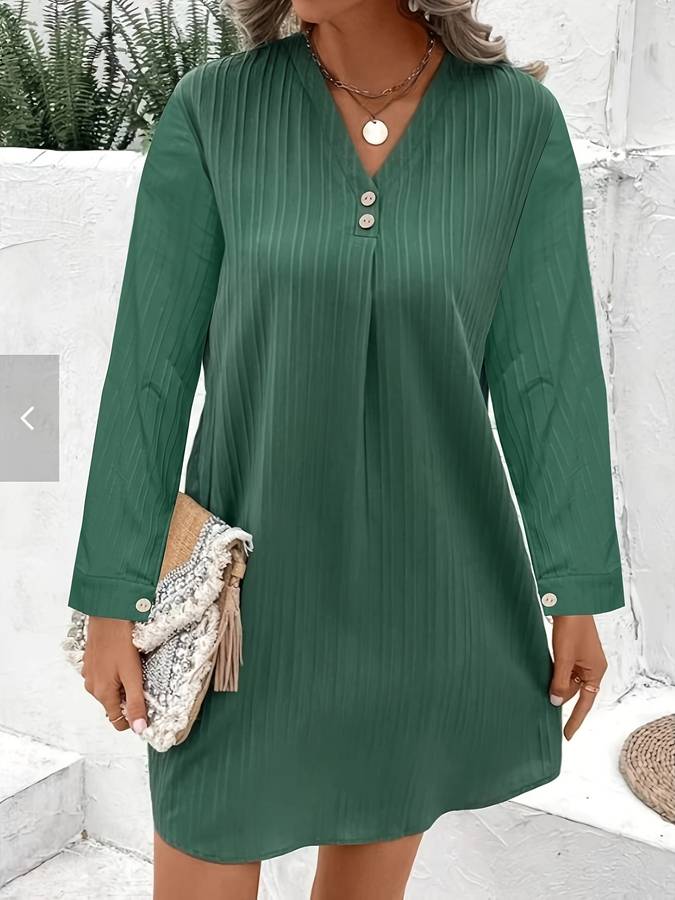 Poppy - Damen Leinenhemdkleid