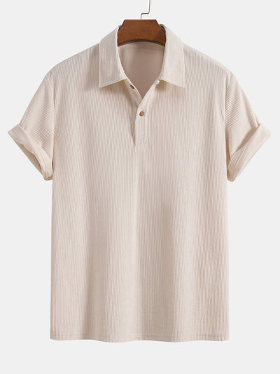 Short Sleeve Corduroy Polo Shirt & Corduroy Shorts
