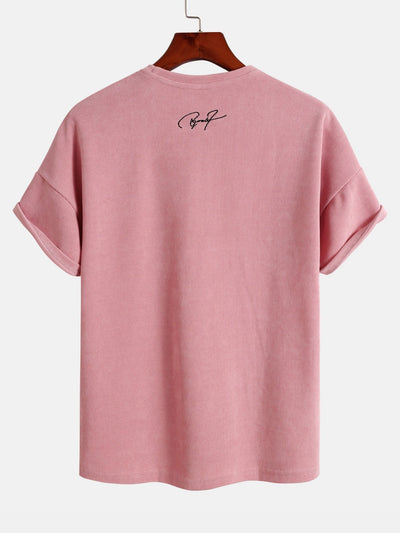 Dropped Shoulder Corduroy T-Shirt & Shorts