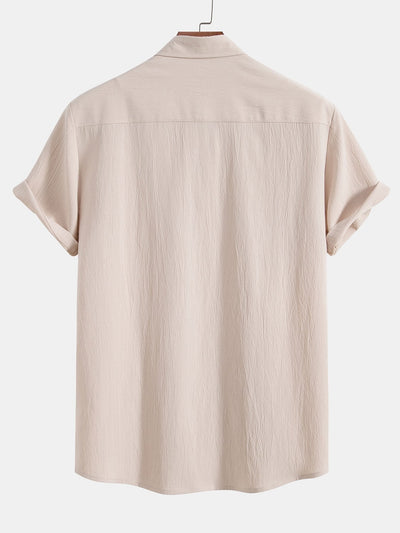 Wrinkled Textured Shirt & Shorts