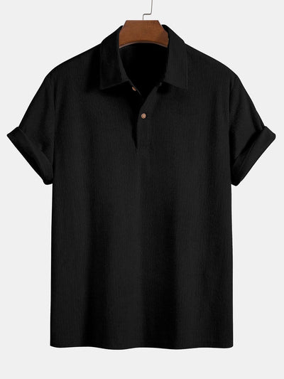 Short Sleeve Corduroy Polo Shirt & Corduroy Shorts
