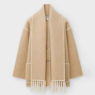 Zoe | Eleganta Damkappa med Halsduk