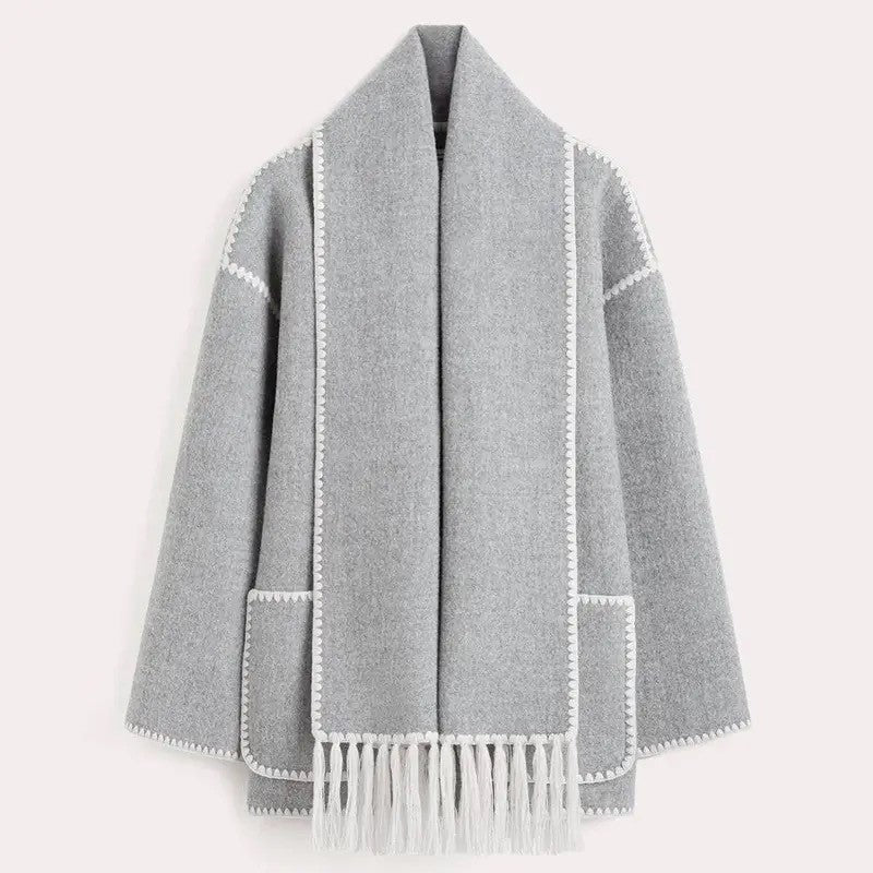 Zoe | Eleganta Damkappa med Halsduk