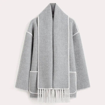 Zoe | Eleganta Damkappa med Halsduk
